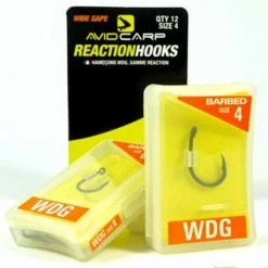 Avid Carp Reaction Range Hooks - WIDE BARBED