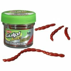 Silikonske Varalice Berkley GULP! Alive Bloodworm 59g Red