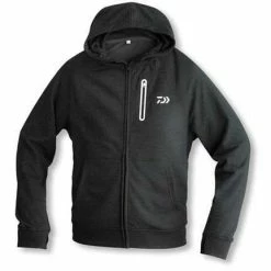 Odjeća I Obuća DAIWA D-Vec Hoodie Black With Zipper