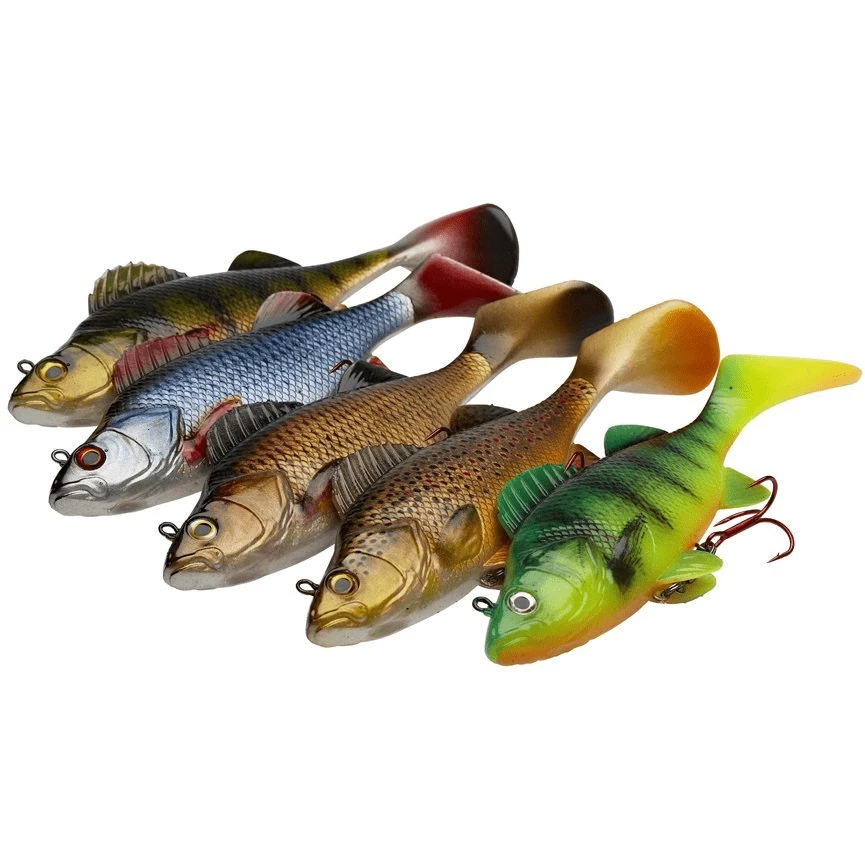 DAM EFFZETT Natural Perch Paddle Tail 14cm 47g Fire Perch Silikonske Varalice 3 DAM EFFZETT Natural Perch Paddle Tail 14cm 47g Fire Perch Silikonske Varalice