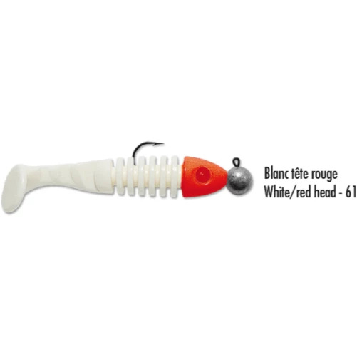 Delalande BTE Skeleton 8cm 7g White/Red Head 3 Delalande BTE Skeleton 8cm 7g White/Red Head