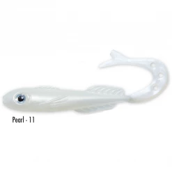 Silikonske Varalice Delalande Chabot Curly 5cm Pearl