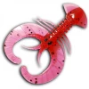 Delalande Crazy Craw 9cm Red Black Glitter Silikonske Varalice
