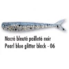 Delalande Drop Shad 7.5cm Pearl Blue Glitter Black Silikonske Varalice