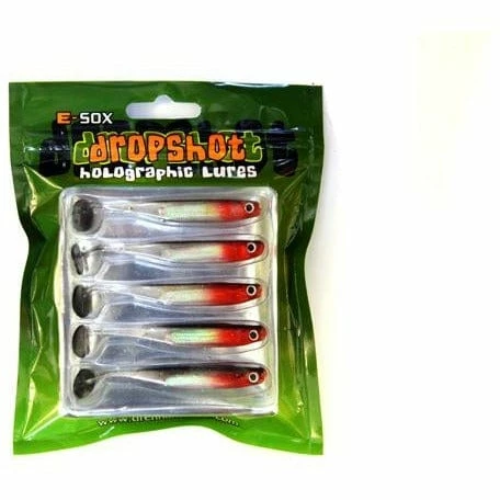 Silikonske Varalice DRENNAN E-SOX Big Eye Fry Paddle Silver Red 3 Silikonske Varalice DRENNAN E-SOX Big Eye Fry Paddle Silver Red