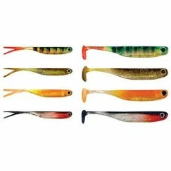 DRENNAN E-SOX Big Eye Fry Split Tail Mix Silikonske Varalice