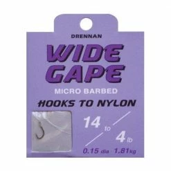Drennan Wide Gape Navezane Udice I Najlon