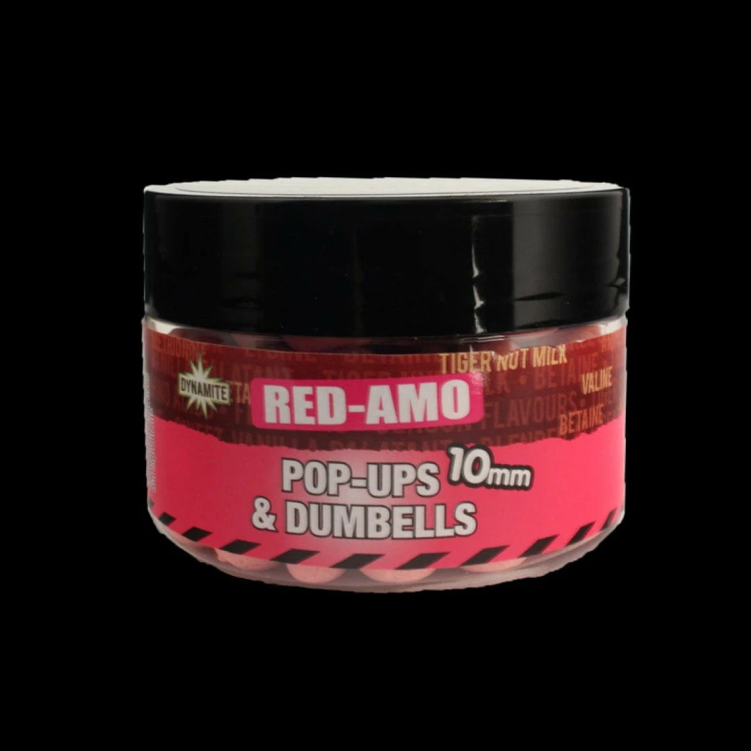 Dynamite Baits Dynamite Bait Red-Amo Fluro Pink Pop-Up + Dumbells 10mm 3 Dynamite Baits Dynamite Bait Red-Amo Fluro Pink Pop-Up + Dumbells 10mm