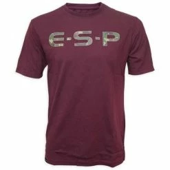 ESP T-Shirt Camo Logo Maroon L Odjeća I Obuća