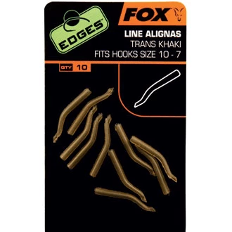 FOX Edges Line Aligner Hook Sz 10-7 Khaki X10 Elementi Za Sisteme 3 FOX Edges Line Aligner Hook Sz 10-7 Khaki X10 Elementi Za Sisteme