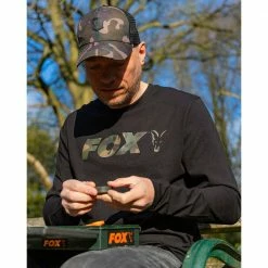 Odjeća I Obuća Fox Long Sleeve Black / Camo T-Shirt