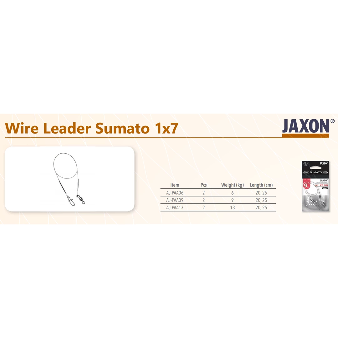Sajlica Jaxon Sumato 1x7 Najlon, Strune Sajle 3 Sajlica Jaxon Sumato 1x7 Najlon, Strune Sajle
