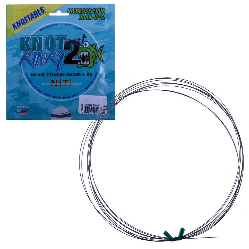 KNOT 2 KINKY Fishing Advanced Stretch TITANIUM Leader Wire 3 KNOT 2 KINKY Fishing Advanced Stretch TITANIUM Leader Wire