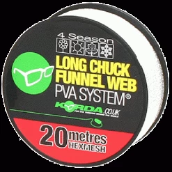 Korda Longchuck Funnel Web Hexmesh 20m Refill PVA Materijali