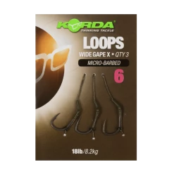 Gotovi Sistemi Korda Loop Rigs Size 4 DF Wide Gape X 18lb