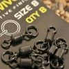 Korda Ring Swivel Size 8 - 8 Pcs