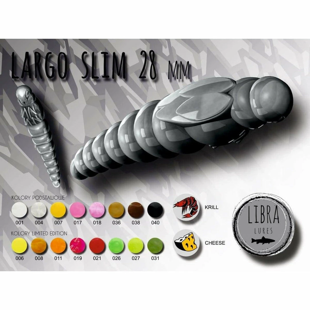 Silikonske Varalice Libra Lures Largo Slim 28mm 3 Silikonske Varalice Libra Lures Largo Slim 28mm