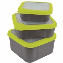 MATRIX 2.2pt Grey / Lime Bait Box Perforated Lid Posude Za Mamce I Hranu, Kante, Sita