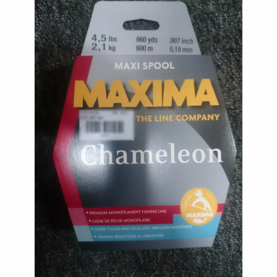 MAXIMA Maxi Spool Chameleon 2.1kg / 600m / 0.18mm Udice I Najlon 3 MAXIMA Maxi Spool Chameleon 2.1kg / 600m / 0.18mm Udice I Najlon