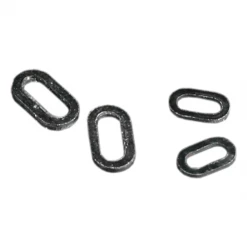 MIKADO Oval Rig Rings 4.5mm / Black Matt