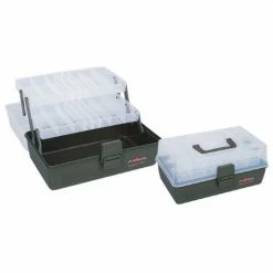 MIKADO Tackle Box - Plastic Box ABM 304 Dark ( 30x17x14cm )