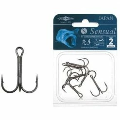 Jig Glave / Udice MIKADO Treble Hook - Round BN - Trokuka