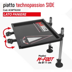Side Tray MILO Piatto Techno Passion 36mm 63x50