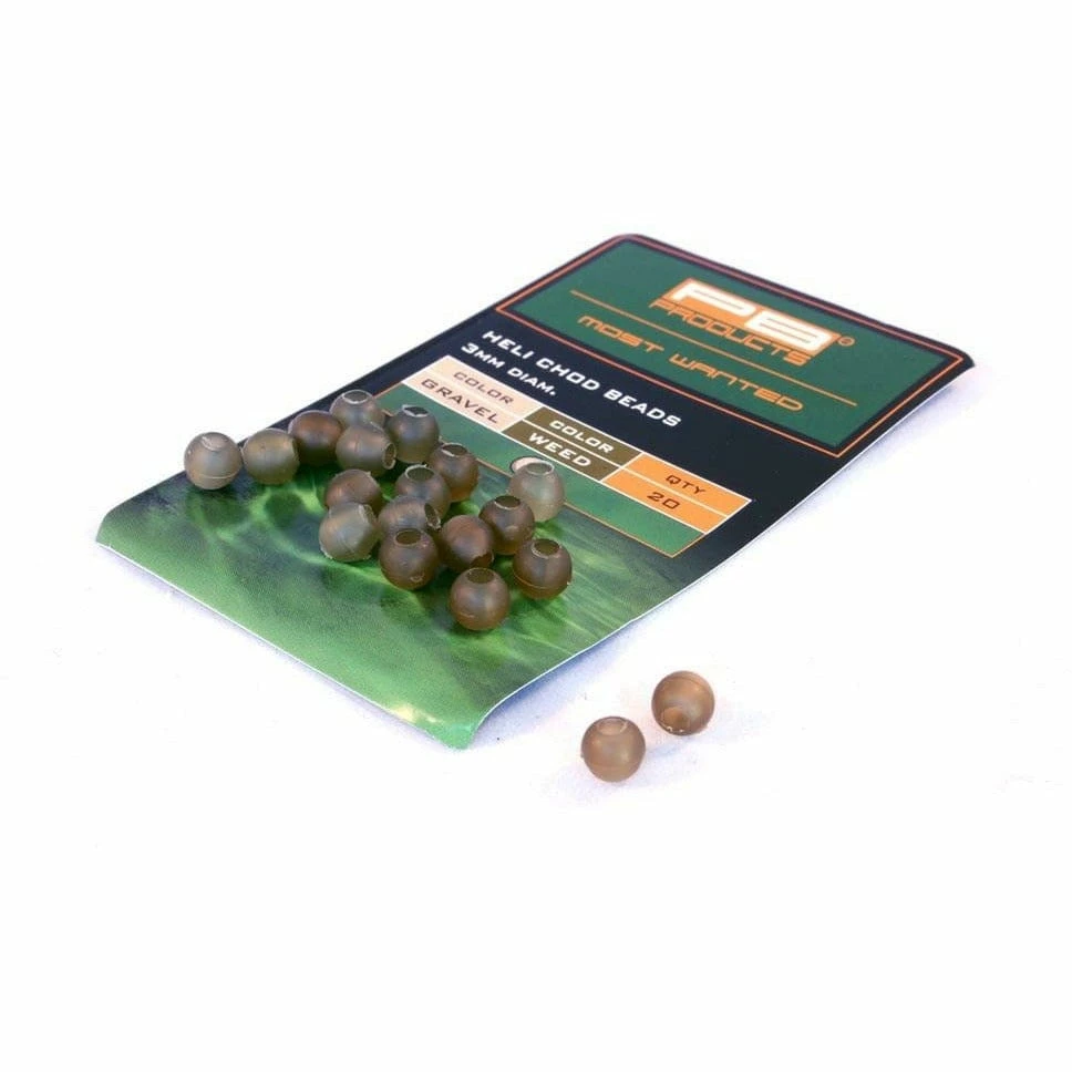 PB Products Heli-Chod Beads Gravel / Weed 20pcs 3 PB Products Heli-Chod Beads Gravel / Weed 20pcs