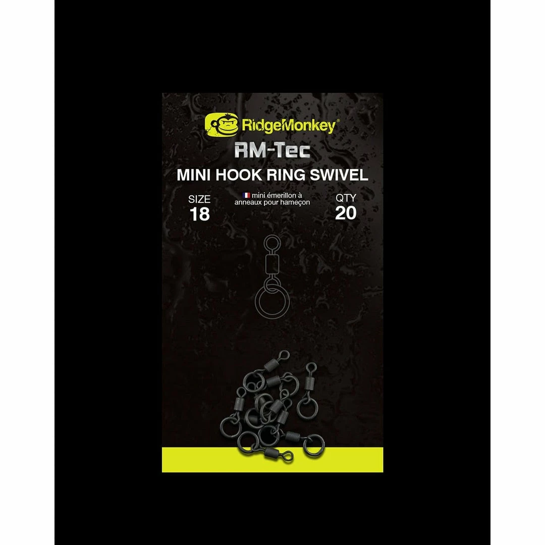 Ridge Monkey RM-Tec Mini Hook Ring Swivel Elementi Za Sisteme 3 Ridge Monkey RM-Tec Mini Hook Ring Swivel Elementi Za Sisteme