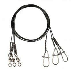 Najlon, Strune Sajle Savage Gear Black7 Trace 30cm 0.45mm 11kg Swivel / Needle Snap 3pcs