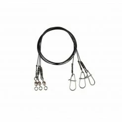 Savage Gear Black7 Trace 40cm 0.60mm 25kg Swivel/Needle Snap 3pcs - 54864 Najlon, Strune Sajle
