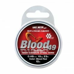 Najlon, Strune Sajle Savage Gear Blood49 0.48, 11kg 24lb Coated Red 10m