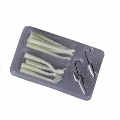 Savage Gear LRF Micro Sandeel Kit 12pcs (1+1. 5+5) Glow Silikonske Varalice