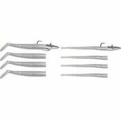 Silikonske Varalice Savage Gear Mini Sandeed Kit 10pcs ( 1+1+4+4 ) Glow