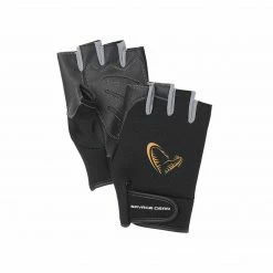 Odjeća Savage Gear Neoprene Half Finger Gloves Black