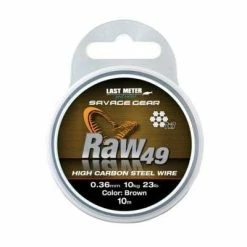 Najlon, Strune Sajle Savage Gear Raw49 0.54mm 23kg 50lb Uncoated Brown 10m