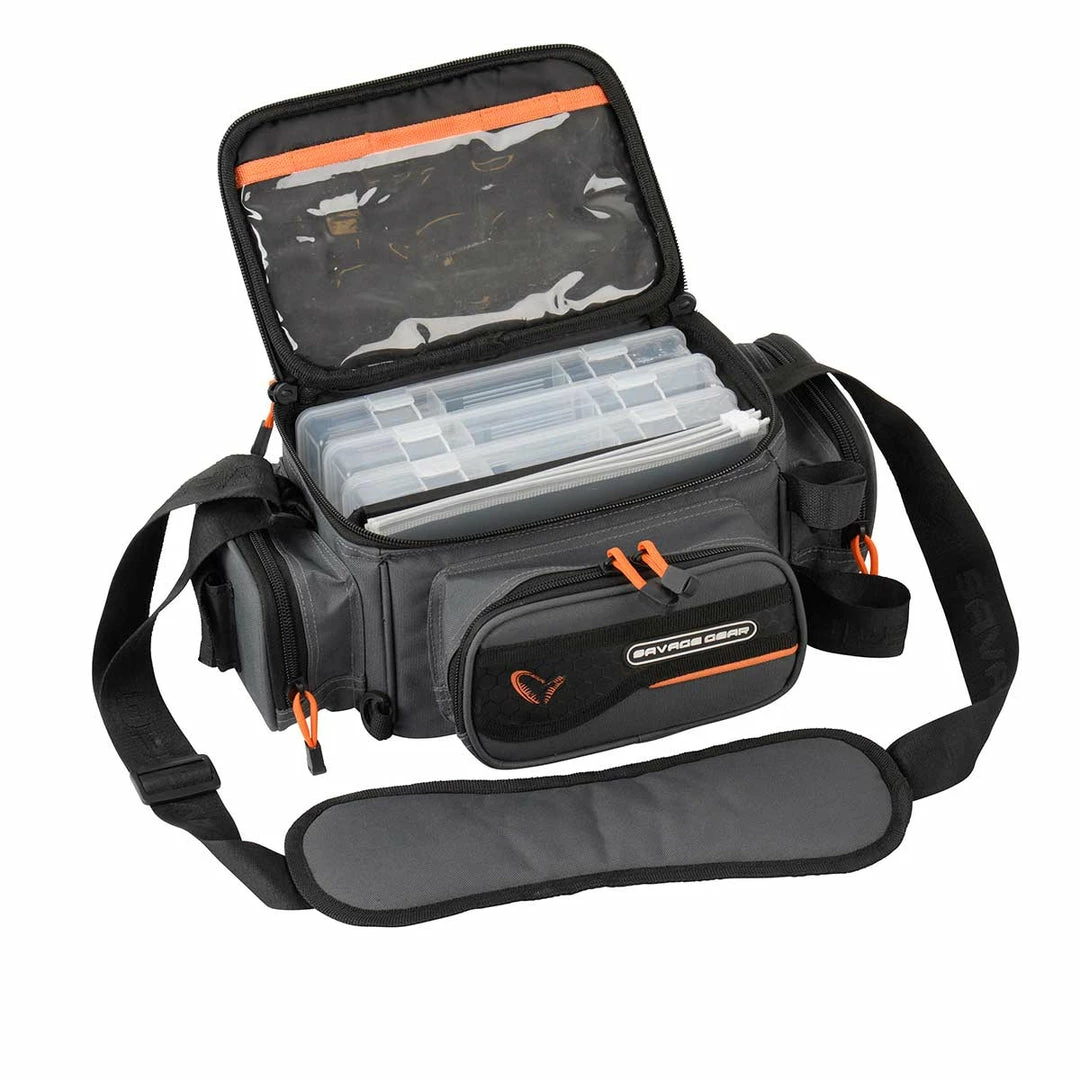 Savage Gear System Box Bag M 3 Boxes & PP Bags ( 20x40x29cm ) 3 Savage Gear System Box Bag M 3 Boxes & PP Bags ( 20x40x29cm )