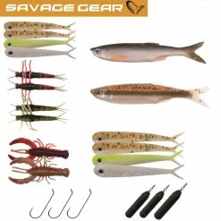 Set Savage Gear Dropshot Pro Pack Kit 22pcs Silikonske Varalice