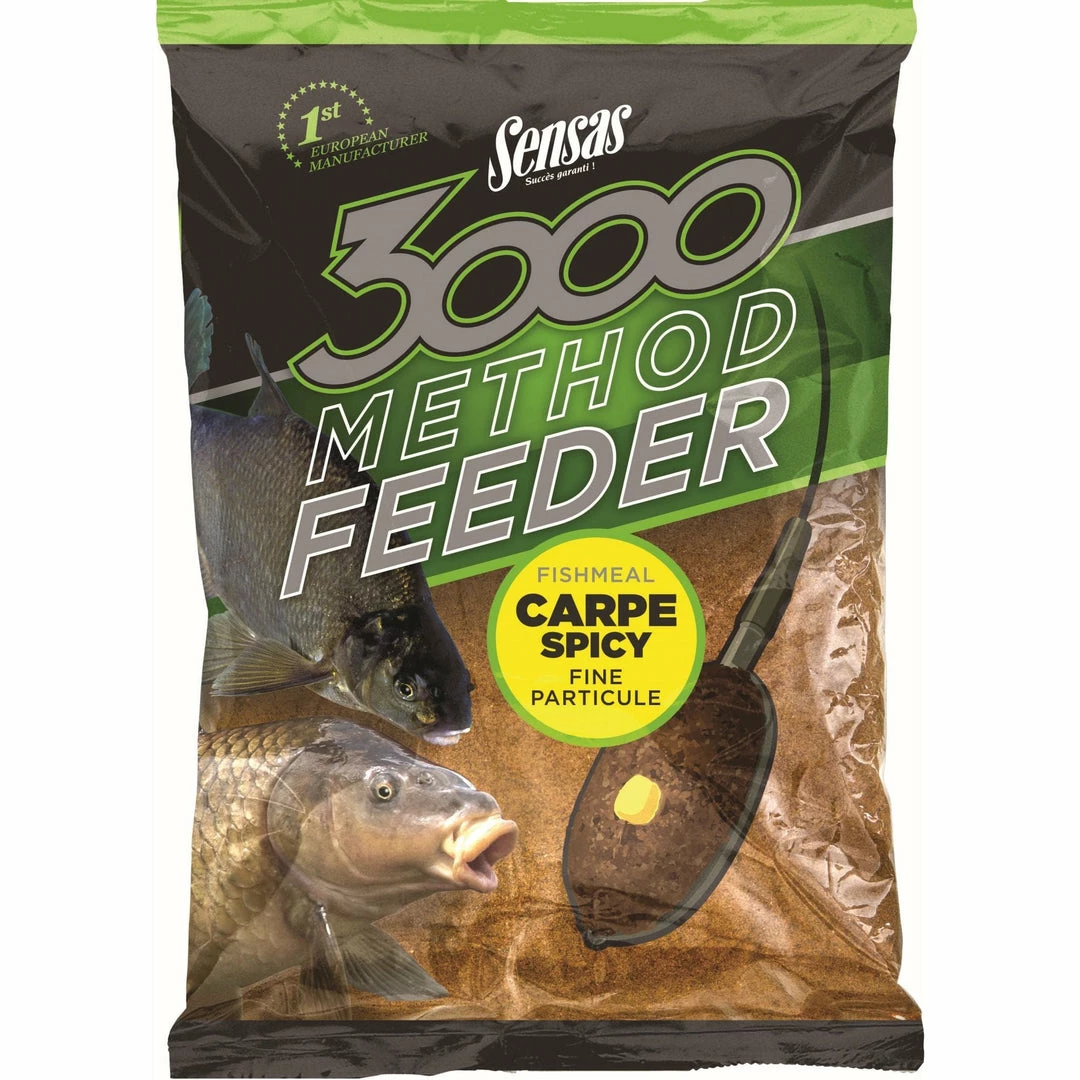 SENSAS Hrana Za Ribe 3000 METHOD CARP SPICY 3 SENSAS Hrana Za Ribe 3000 METHOD CARP SPICY