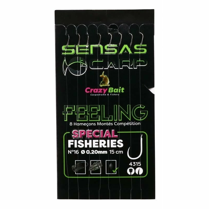 Udice I Najlon SENSAS CRAZY BAIT 4315 HOOKS TO NYLON 3 Udice I Najlon SENSAS CRAZY BAIT 4315 HOOKS TO NYLON