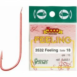 Udice I Najlon SENSAS HOOKS 3532 RED