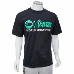 SENSAS Odjeća I Obuća T-SHIRT WORLD CHAMPION BLACK
