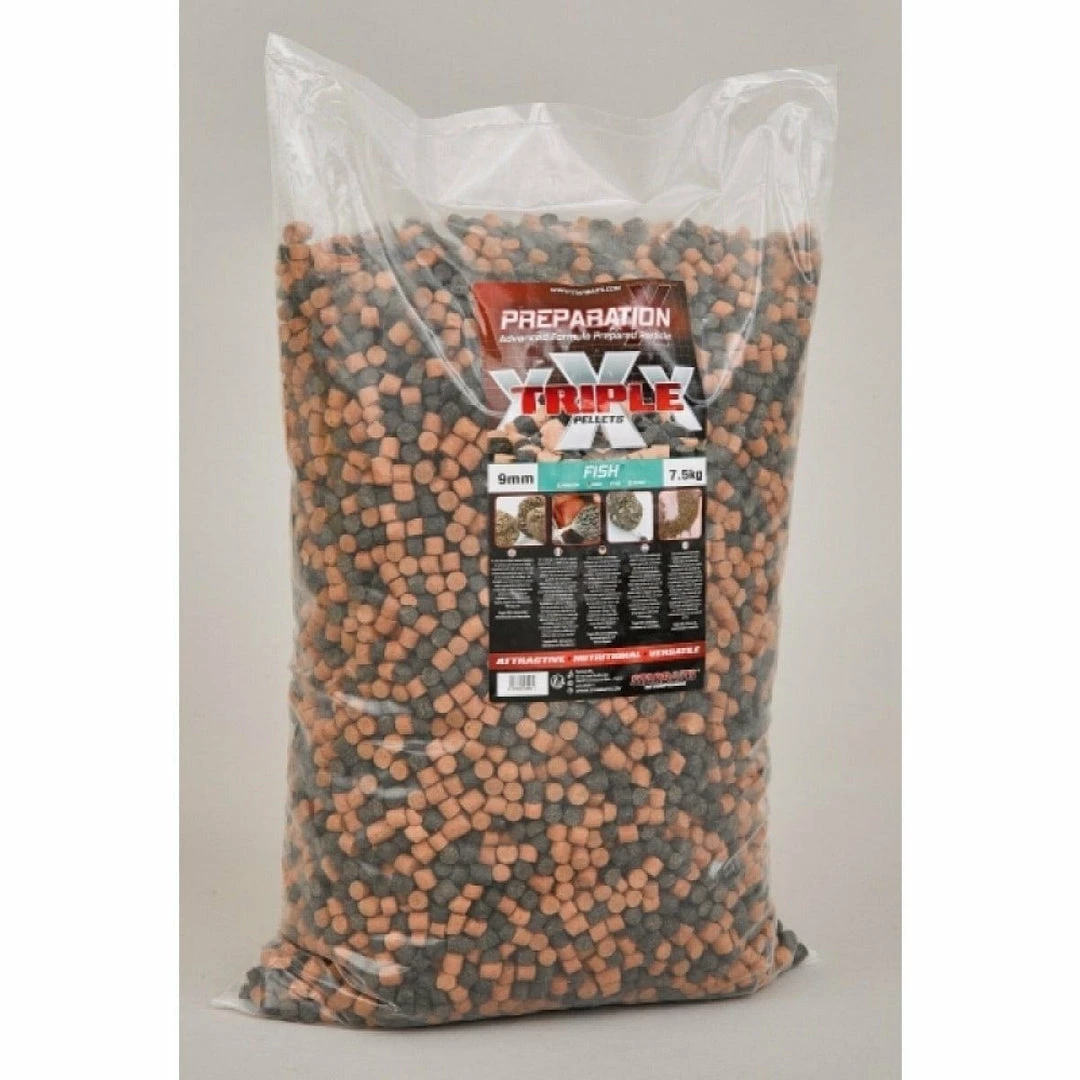 Starbaits Prep X Triple X Pellets Fish 9mm - 7.5kg Pelete I Sjemenke 3 Starbaits Prep X Triple X Pellets Fish 9mm - 7.5kg Pelete I Sjemenke